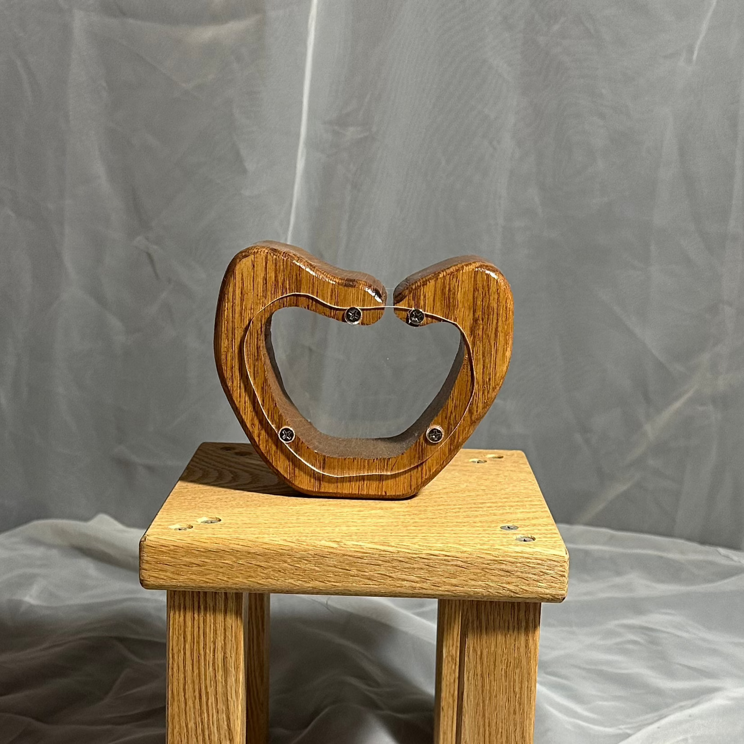Small Wooden Apple Bank