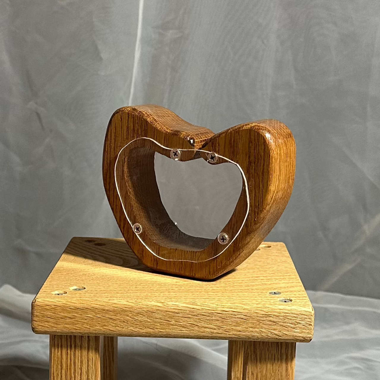 Small Wooden Apple Bank