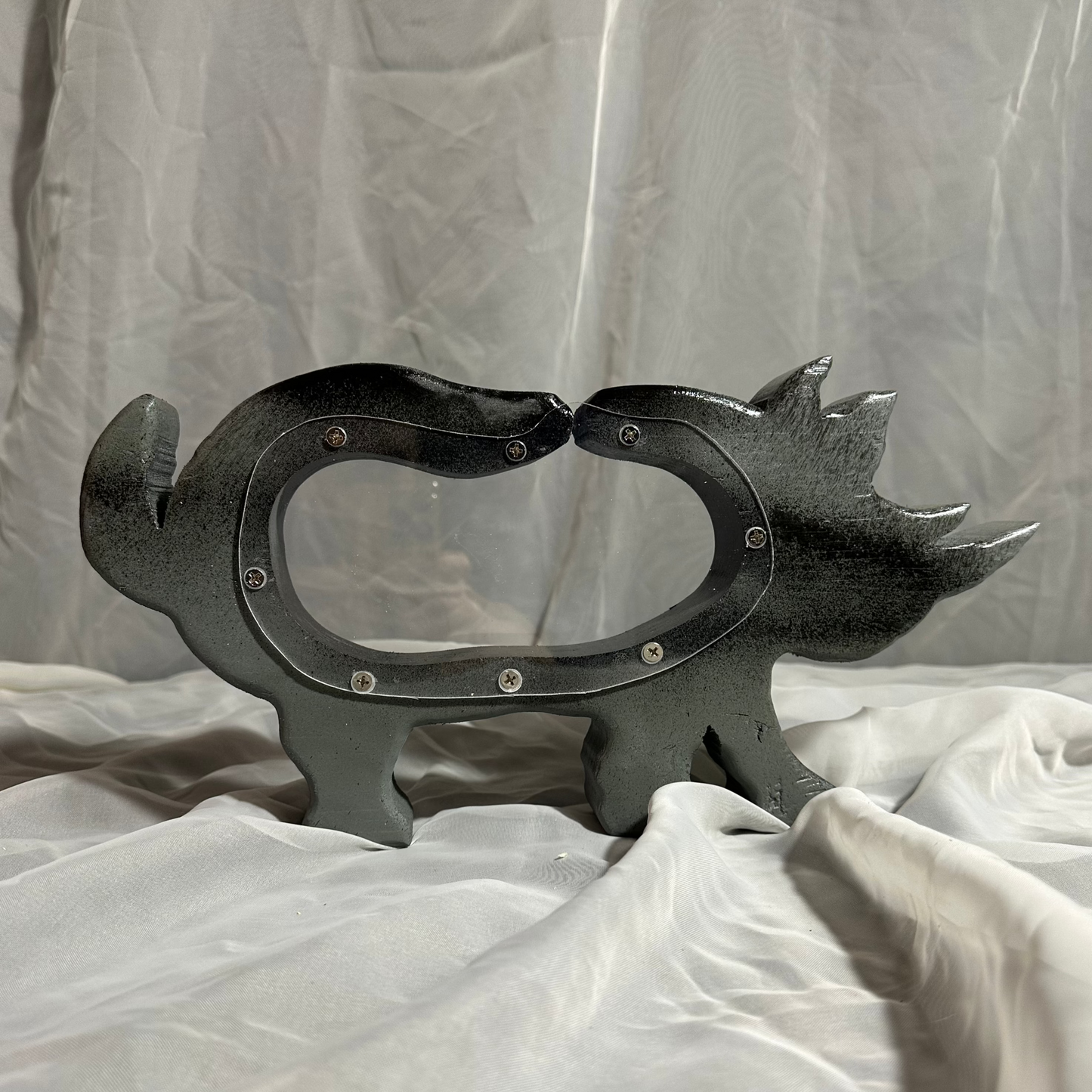 Wooden Rhinoceros Bank