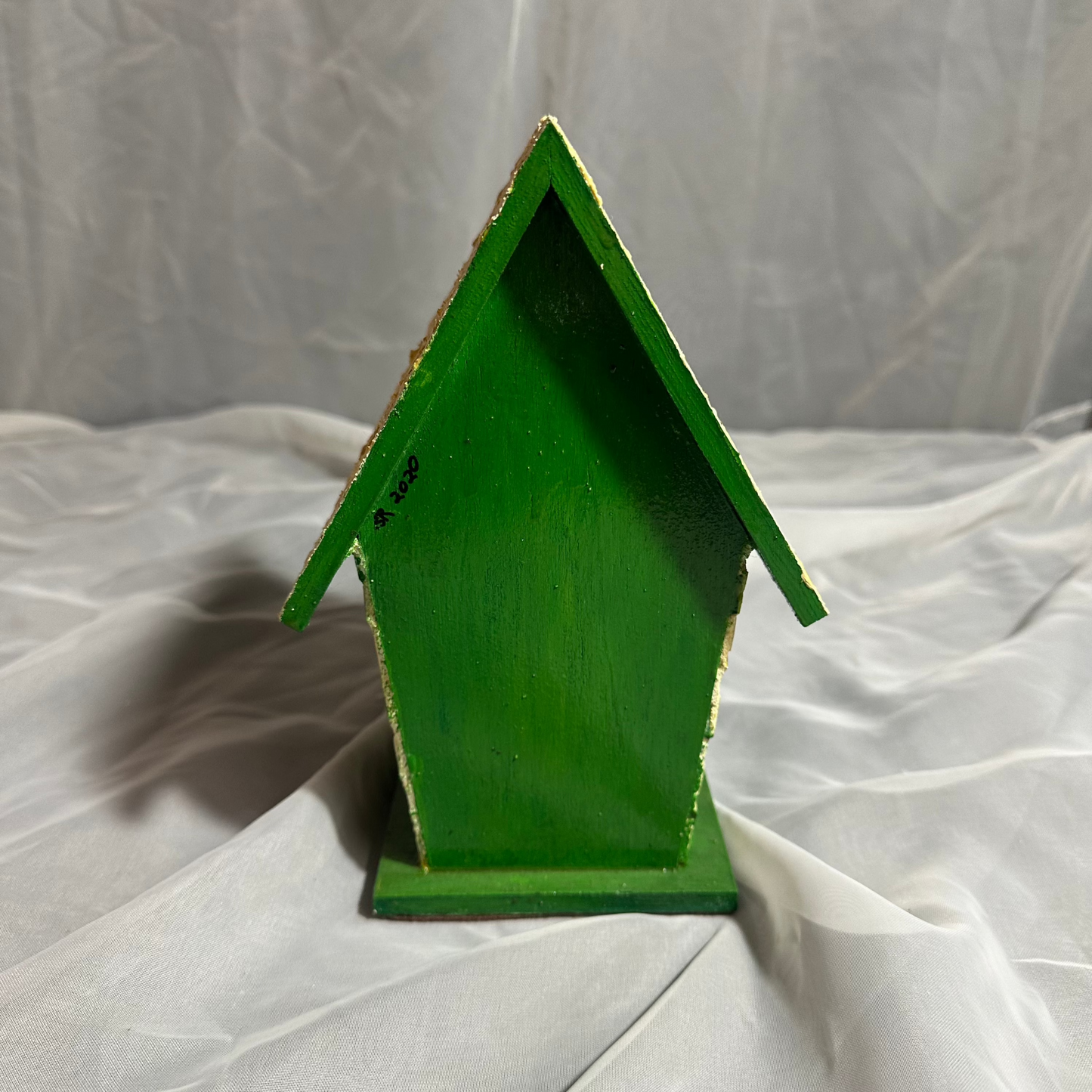 Green Mosaic Birdhouse