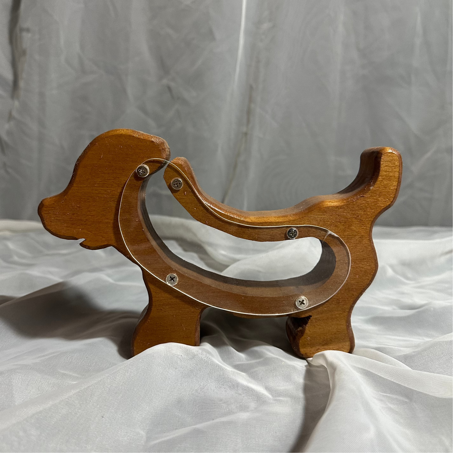 Wooden Dog Bank