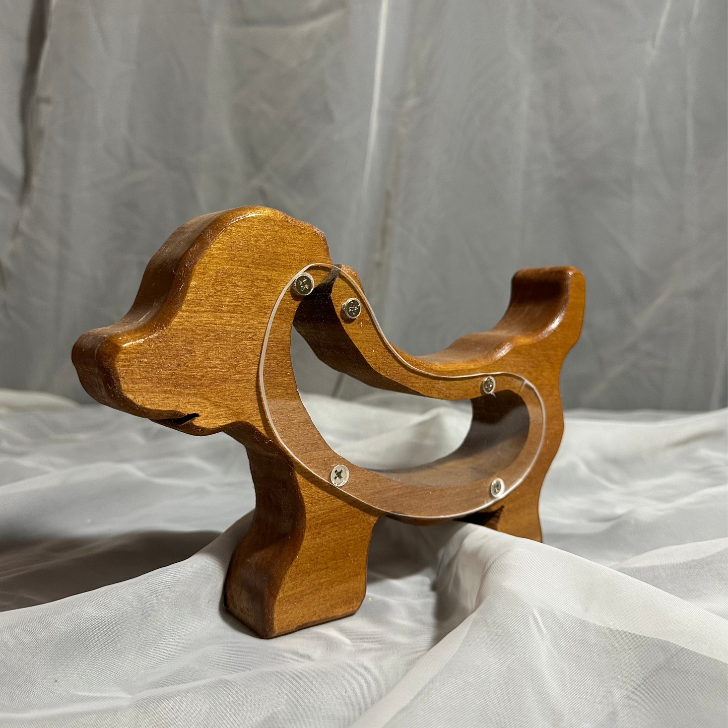 Wooden Dog Bank