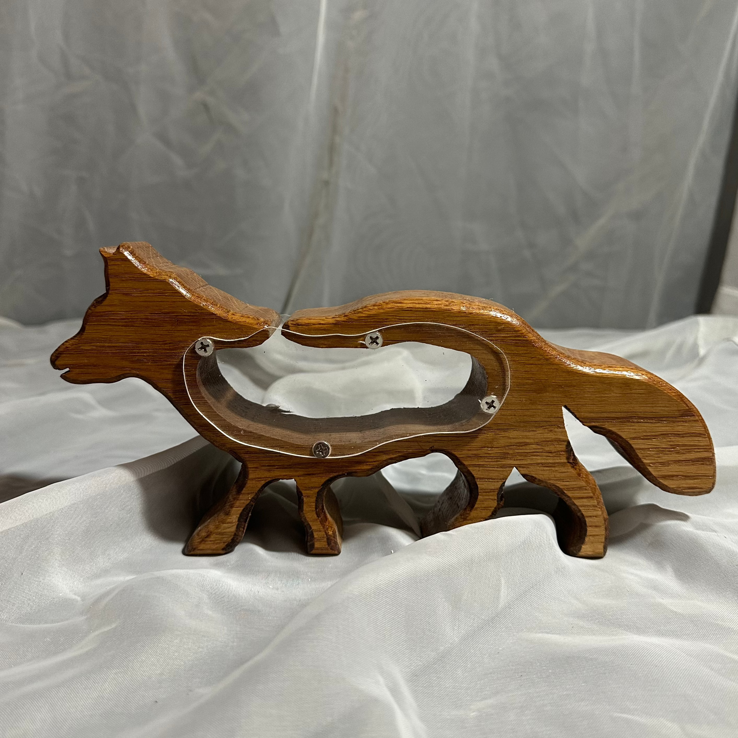 Wooden Fox Bank