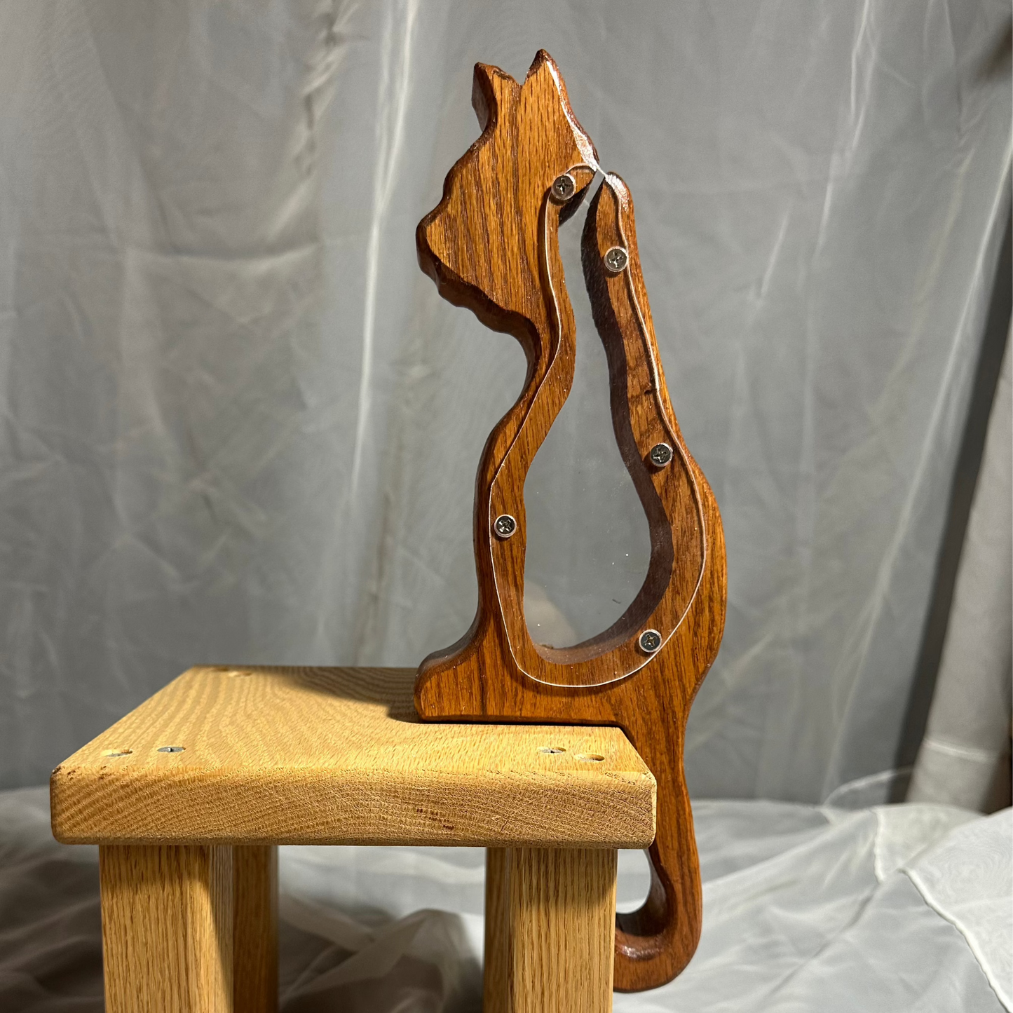 Wooden Cat Bank