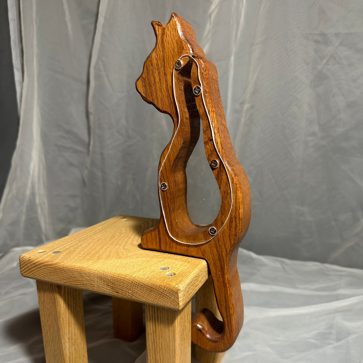 Wooden Cat Bank
