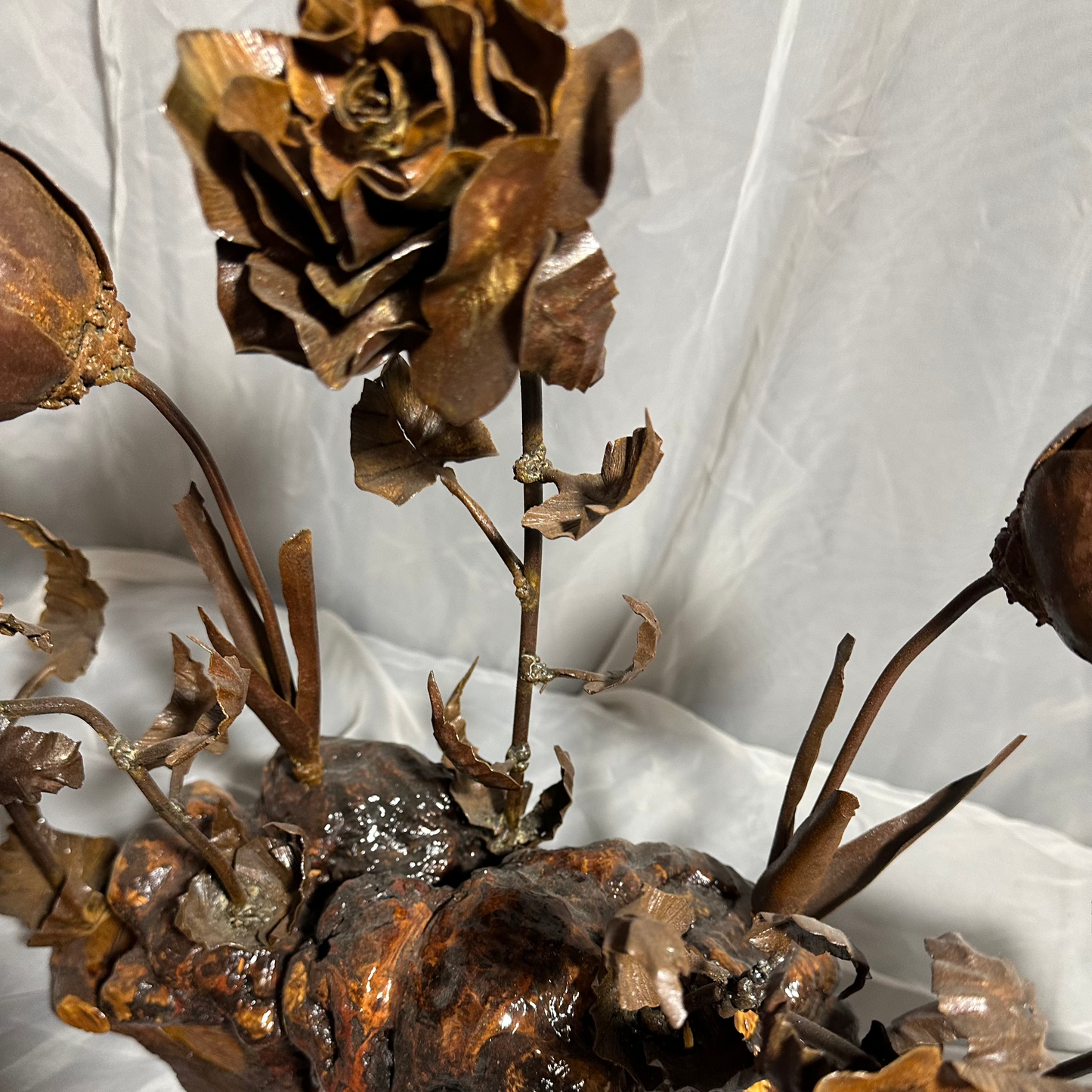 Burl Metal Flower Garden