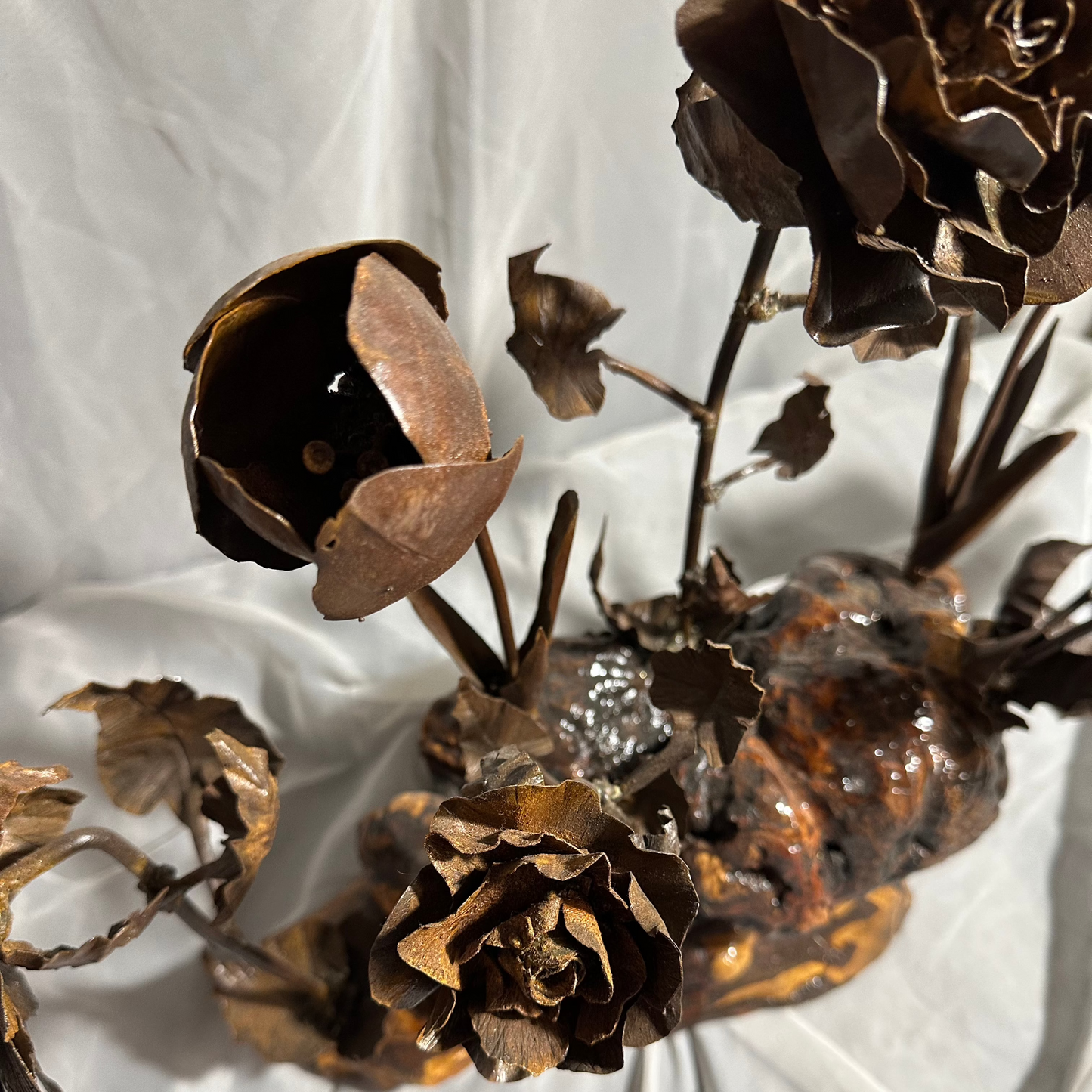 Burl Metal Flower Garden