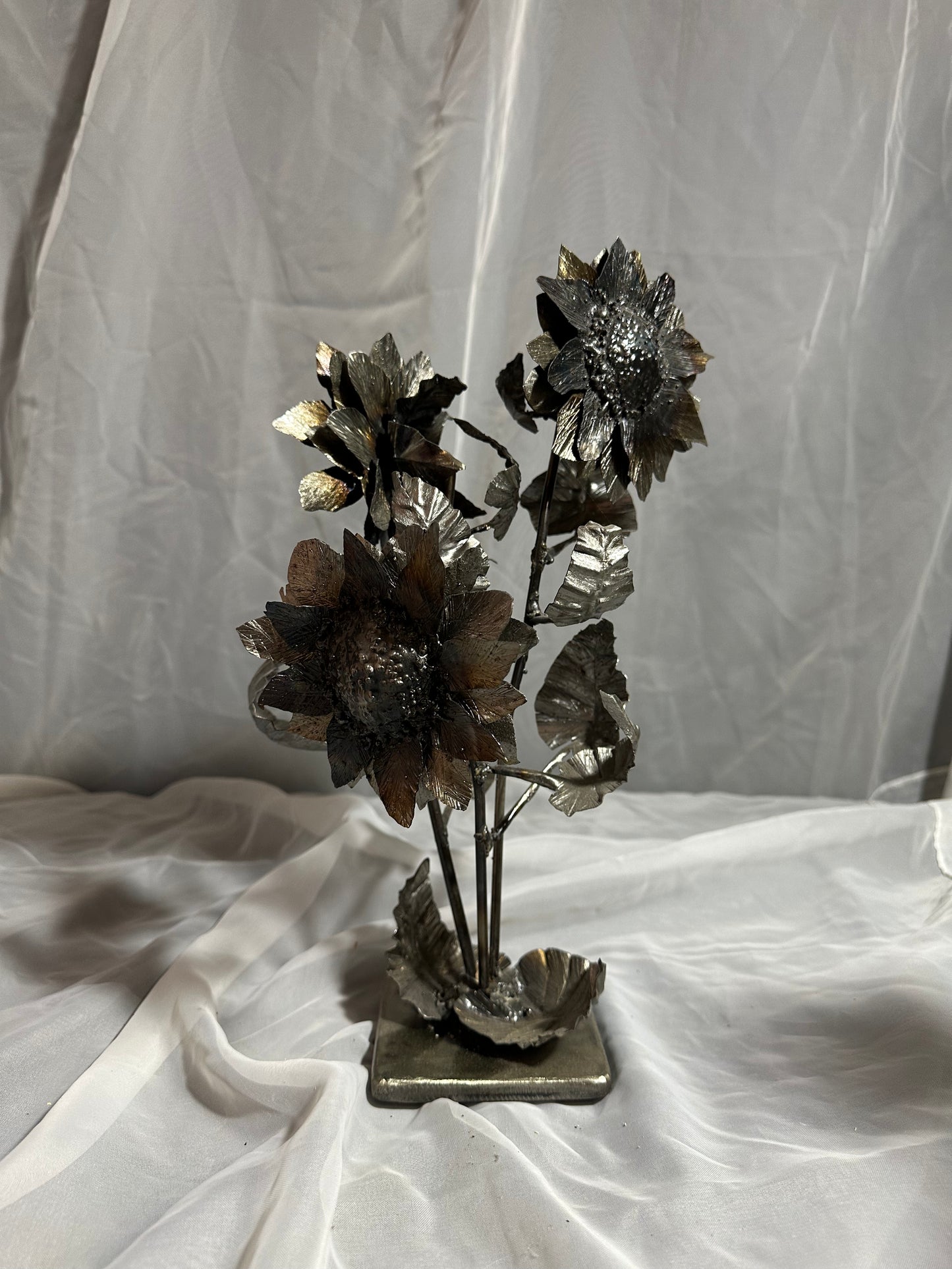 Metal Sunflower Trio