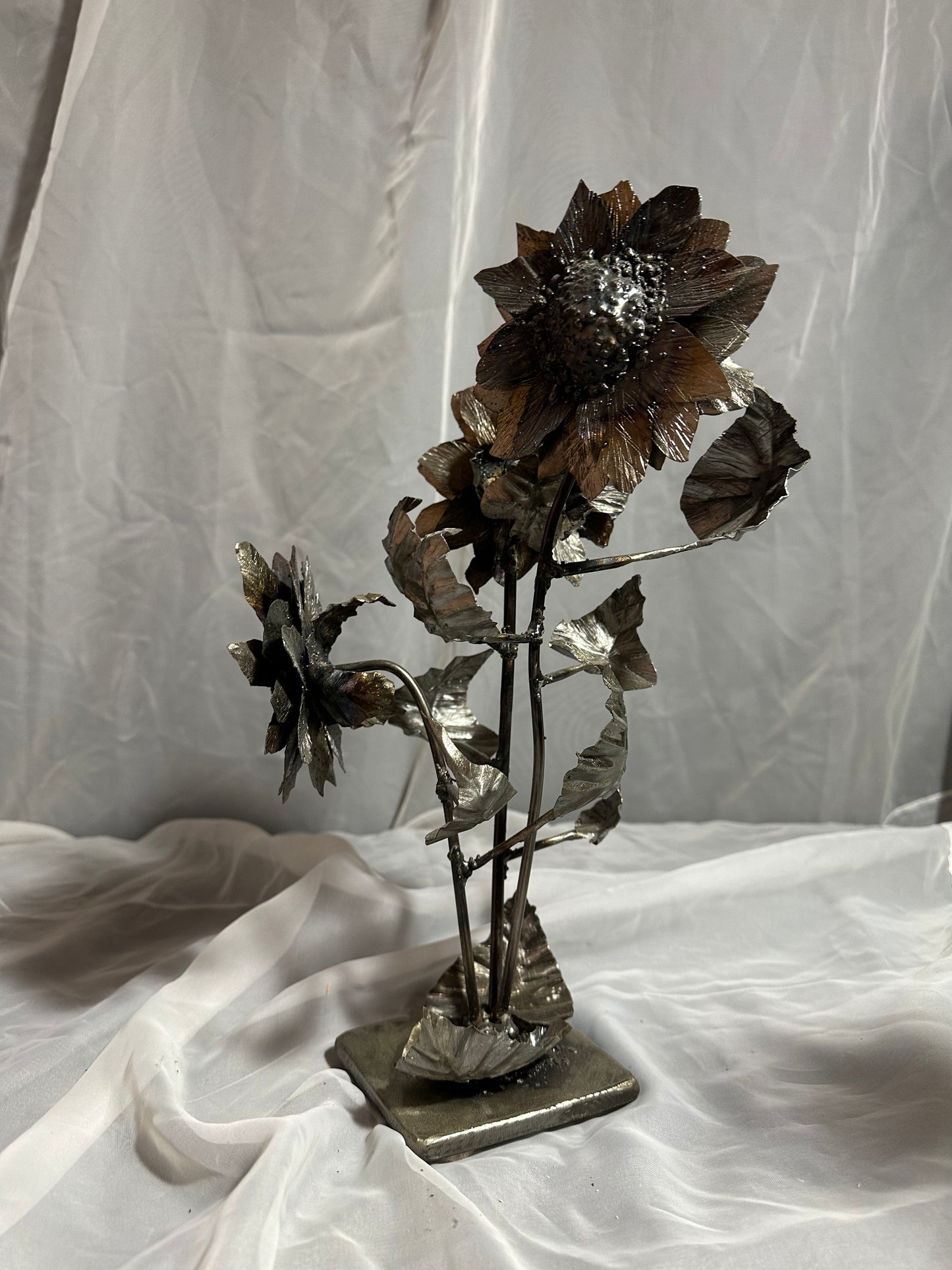 Metal Sunflower Trio