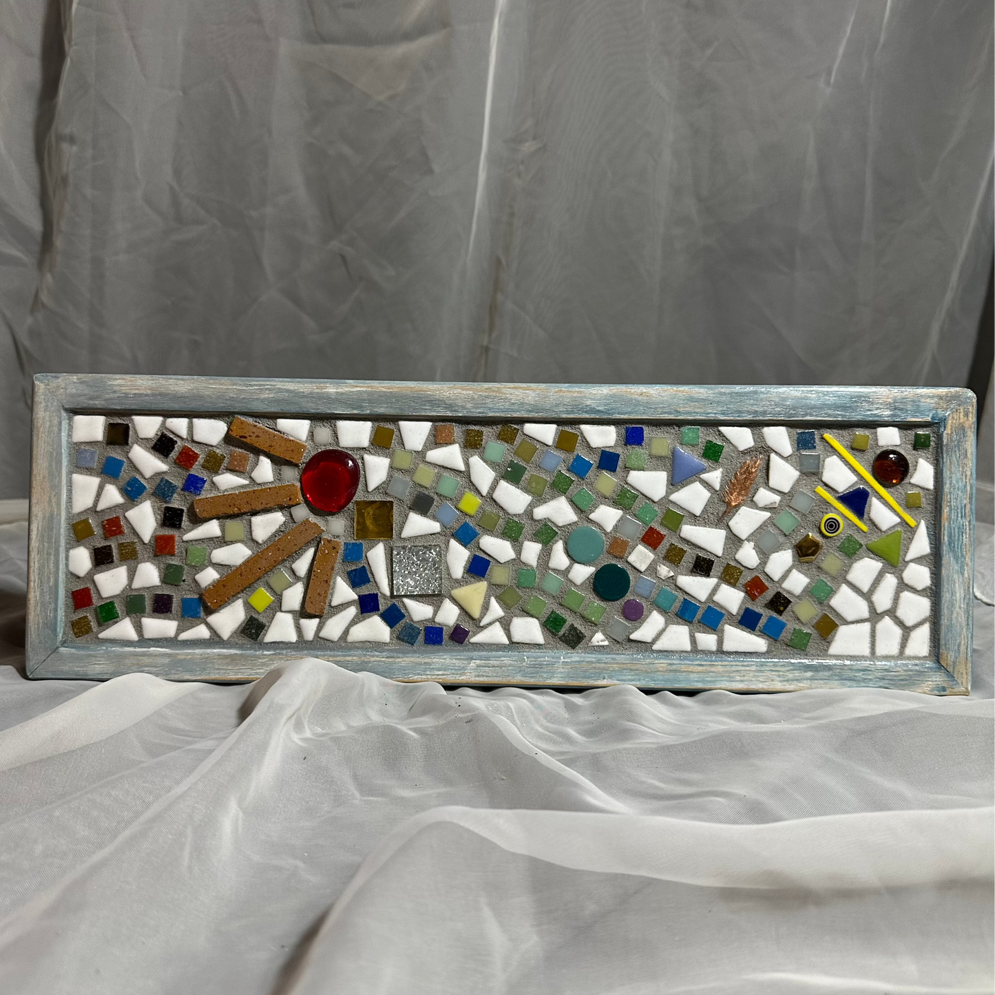 Blue Mosaic Wall Decor