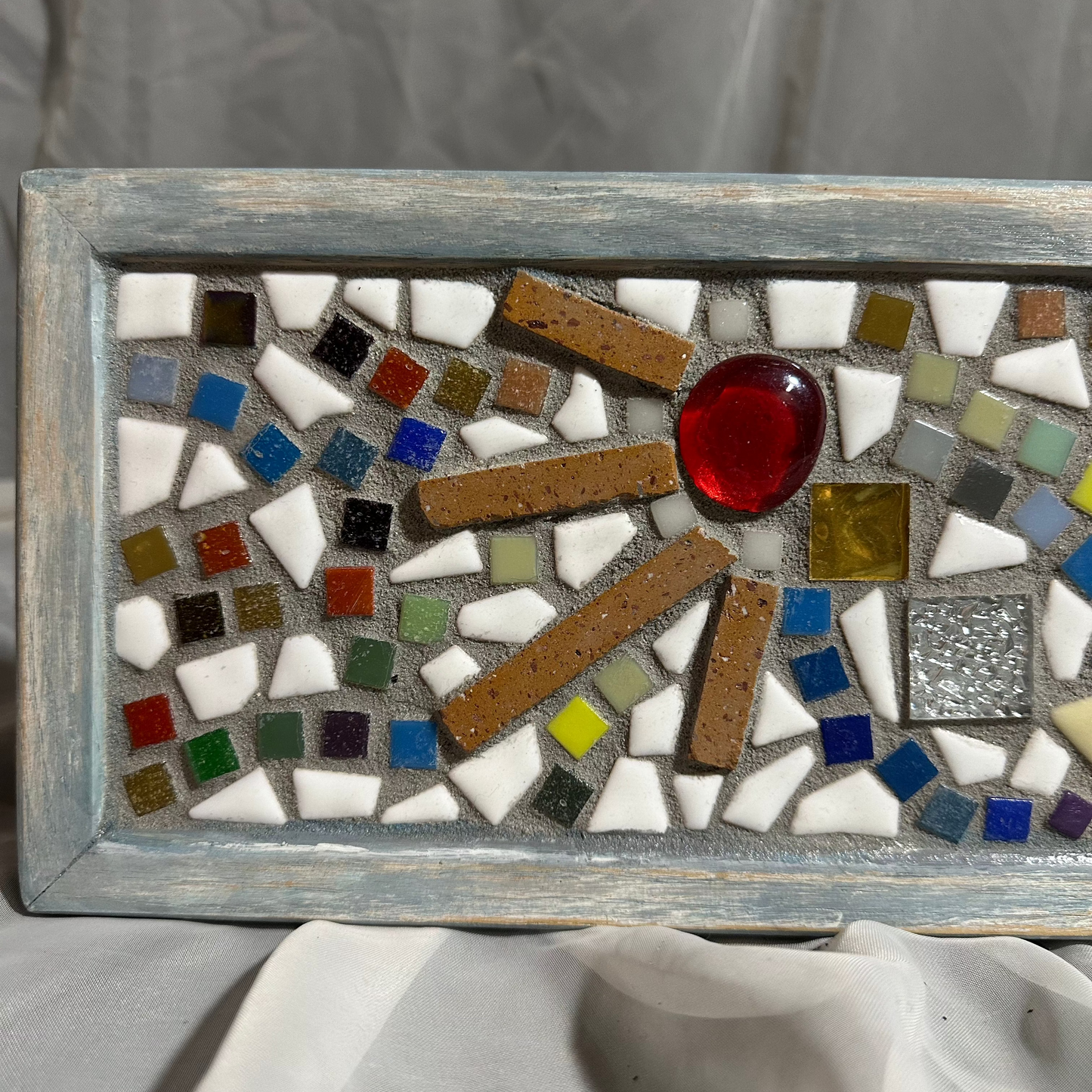 Blue Mosaic Wall Decor
