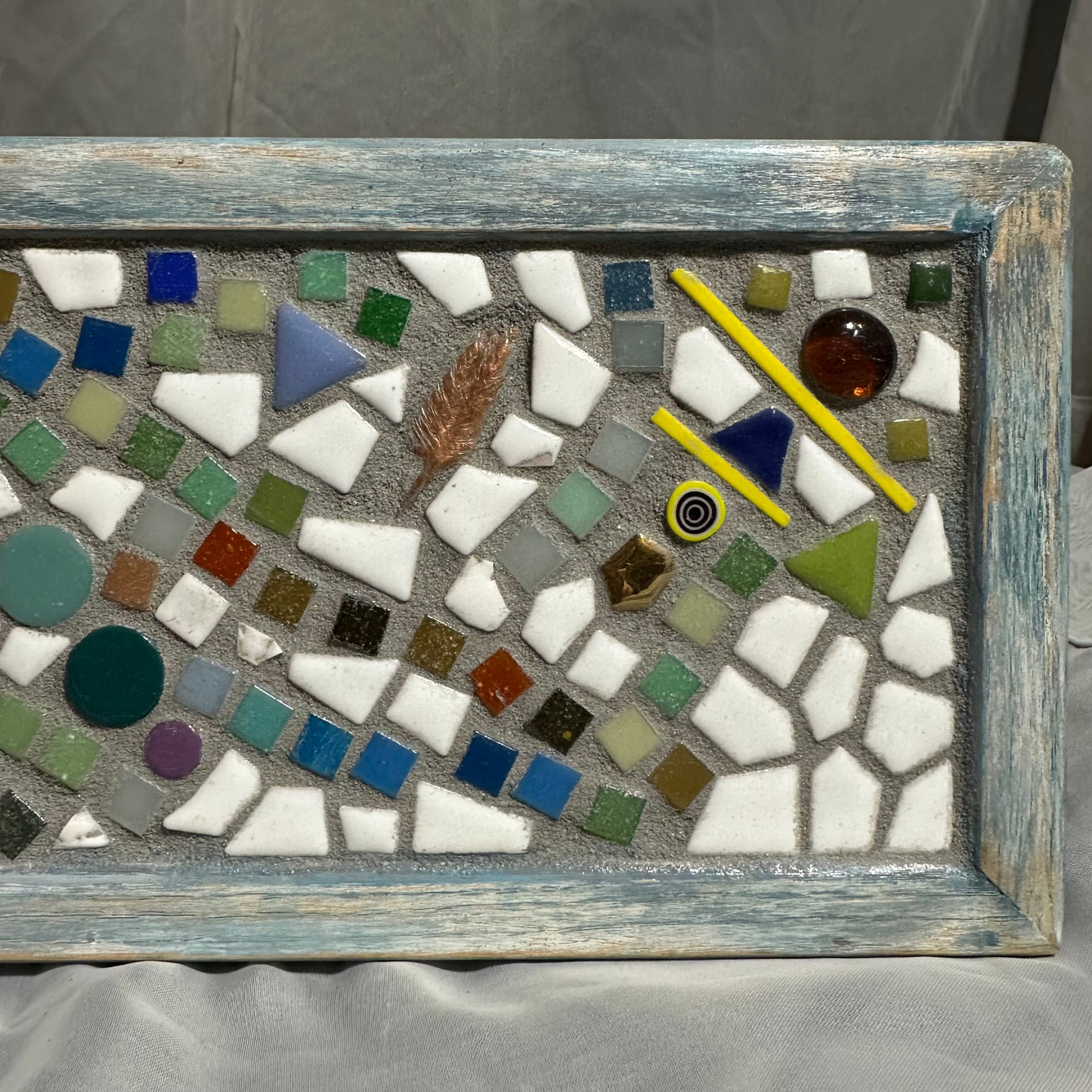 Blue Mosaic Wall Decor